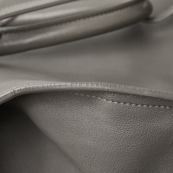 Saint Laurent Gray Leather Cassandra Shoulder Bag Cabas - Picture 8 of 8